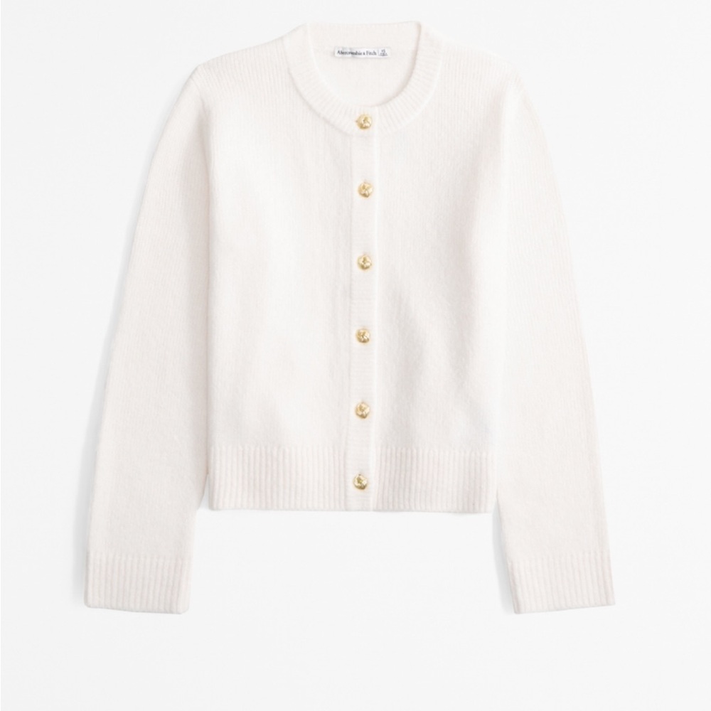 Abercrombie & Fitch Elegant Cream Women's Sweater - Picture 2 of 3
